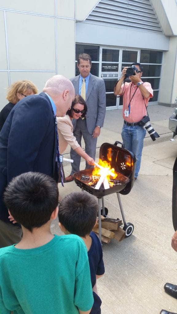 The Eastern Iowa Airport celebrates being debt free with a Bond Burning