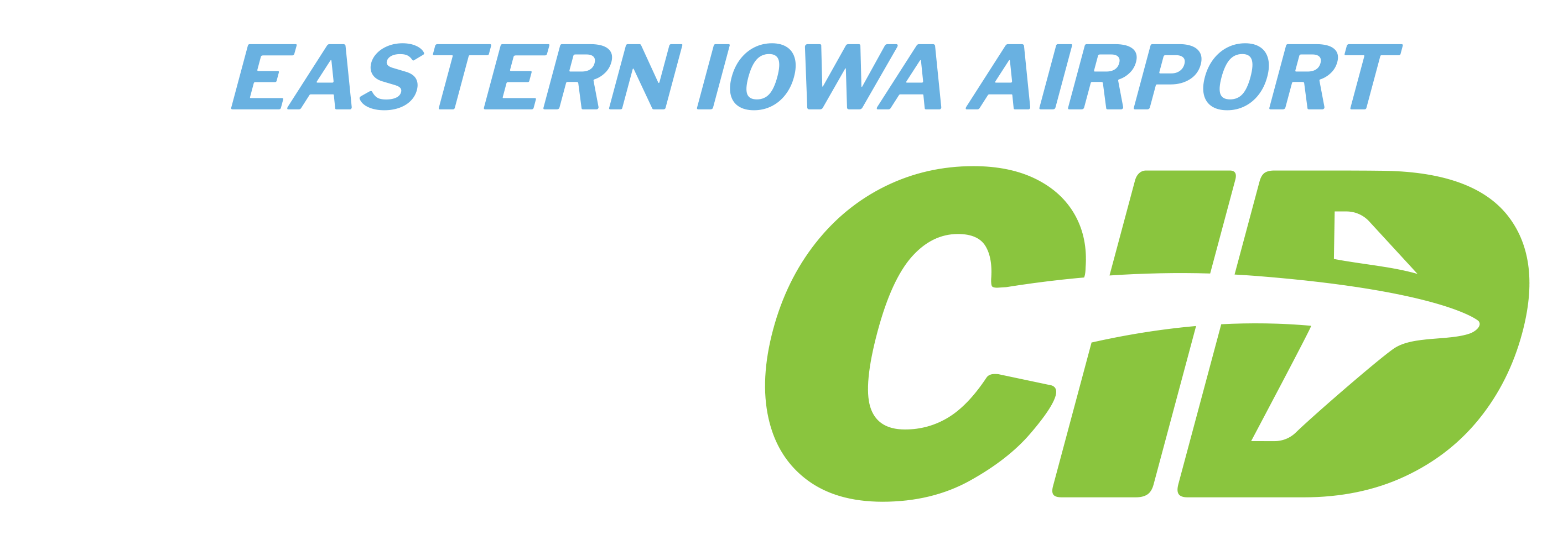 Eastern Iowa Airport Fly CID logo